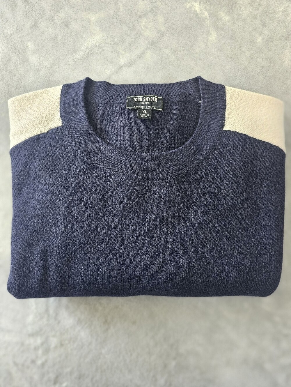 Todd Snyder Sweater Mens SZ XL 100% Merino Wool Crewneck Knit Pullover - Picture 6 of 8